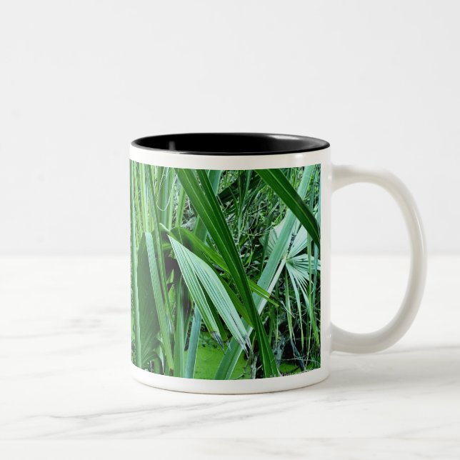 Tasse 2 Couleurs Plantes tropicales dans l'étang de sel (Droit)