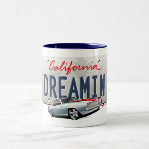 Tasse 2 Couleurs Plat de la Californie dreamin-Camaro2