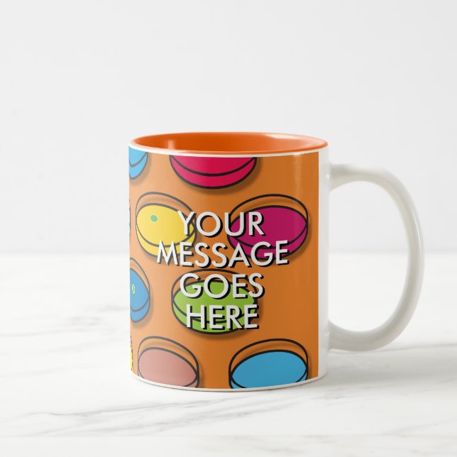 Tasse 2 Couleurs Plats de Petri personnalisés Science Médicale (Droit)
