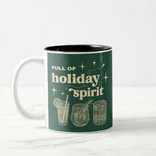 Tasse 2 Couleurs Plein d'esprit de fête de Noël Cadeaux Boissons Vi