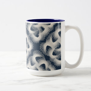 Tasse 2 Couleurs Plumes volantes blanches