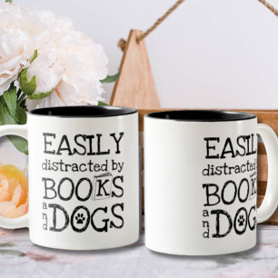 Tasse 2 Couleurs Plus facile à distraire par les livres et les chie