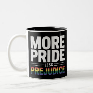 Tasse 2 Couleurs Plus Fierté Moins Préjugés Lgbt Mois Gay pride