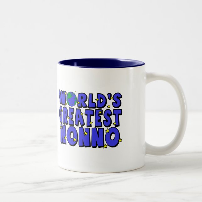 Tasse 2 Couleurs Plus grand Nonno du monde (Droit)