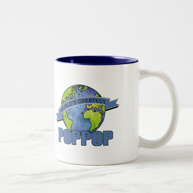 Tasse 2 Couleurs Plus grand PopPop du monde (Droit)
