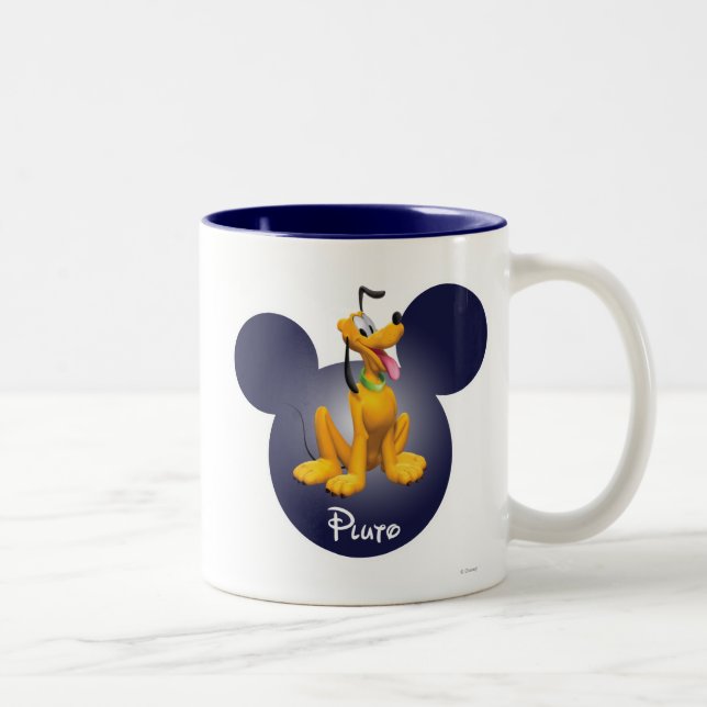 Tasse 2 Couleurs Pluto | Icône de tête de micro (Droit)