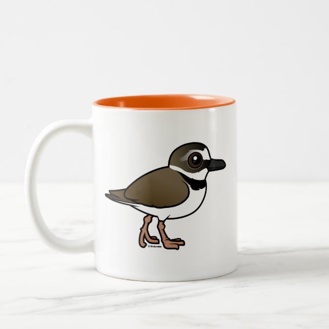 Tasse 2 Couleurs Pluvier de Birdorable Wilson (Gauche)