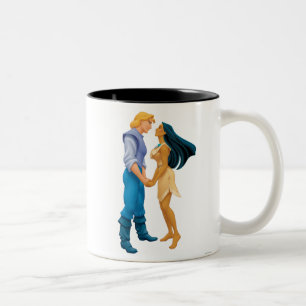 Tasse 2 Couleurs Pocahontas et John Smith Holding Hands