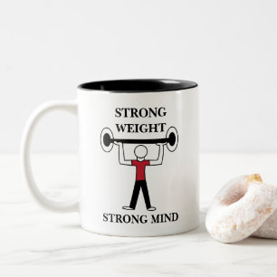 Tasse 2 Couleurs Poids Poids Poids-lifter Bodybuilder