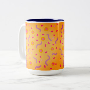 Tasse 2 Couleurs Points et lignes