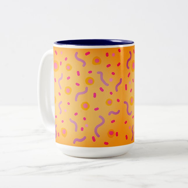 Tasse 2 Couleurs Points et lignes  (Devant gauche)