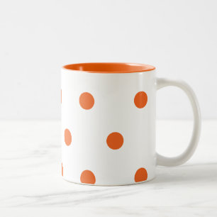 Tasse 2 Couleurs Points oranges