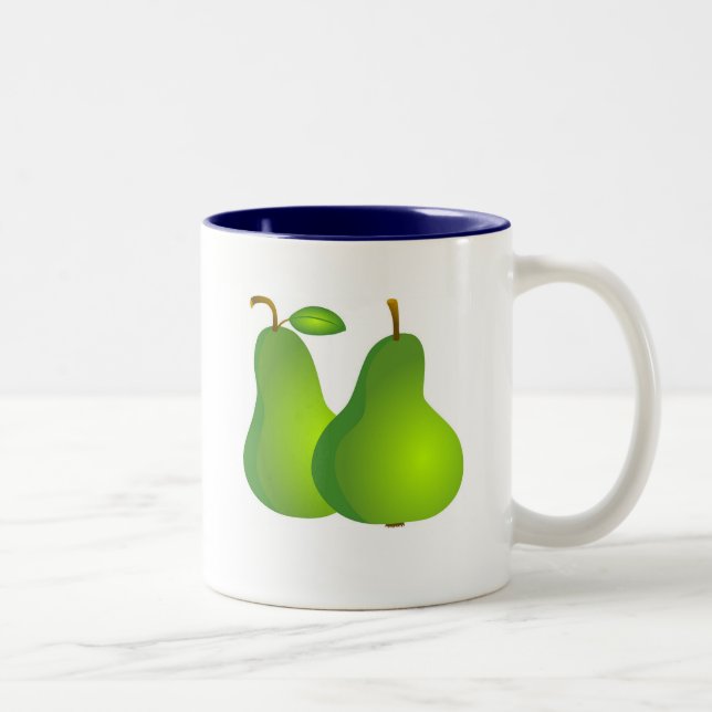 Tasse 2 Couleurs Poires (Droit)