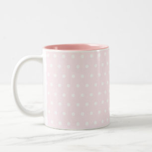 Tasse 2 Couleurs Pois rose