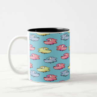 Tasse 2 Couleurs Poisson coloré nageant heureux