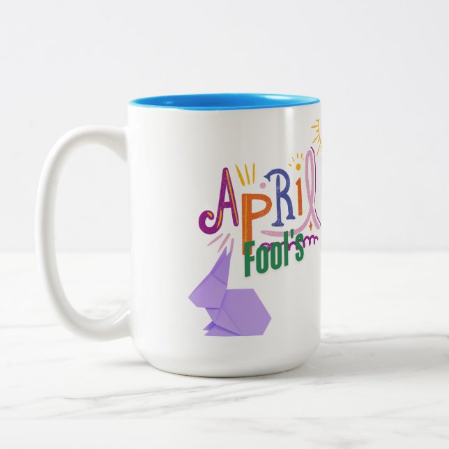 Tasse 2 Couleurs Poisson d'avril (Gauche)