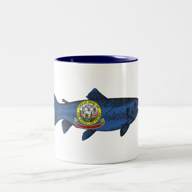 Tasse 2 Couleurs Poisson Idaho truite (Centre)