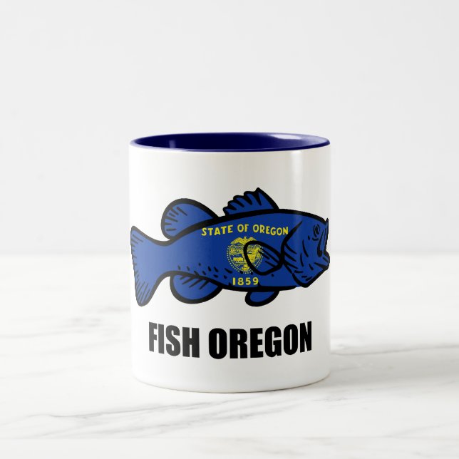Tasse 2 Couleurs Poisson Oregon (Centre)