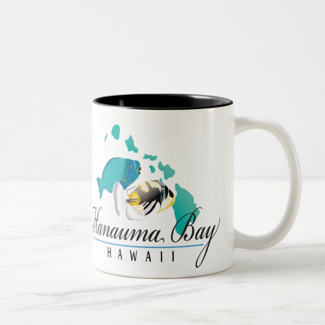 Tasse 2 Couleurs Poissons d'état d'Hawaï - Humuhumunukunukuapua'a (Droit)