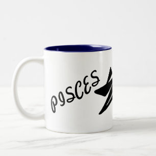 Tasse 2 Couleurs Poissons. Ziqpu