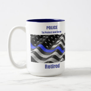 Tasse 2 Couleurs Police à la retraite