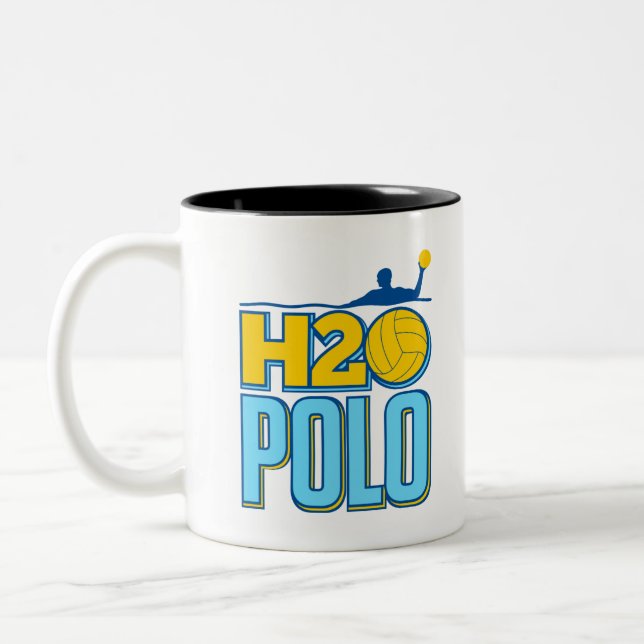 Tasse 2 Couleurs Polo d'eau H2O (Gauche)