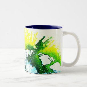 Tasse 2 Couleurs Polychromoptique #2A par Michael Moffa