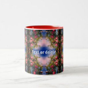 Tasse 2 Couleurs Pommes Sur L'Arbre Peint Abstrait Personnalisé