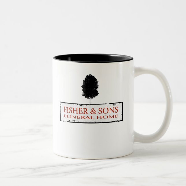 Tasse 2 Couleurs Pompes funèbres de Fisher et de fils (Droit)