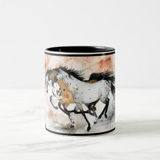 Tasse 2 Couleurs poneys peints