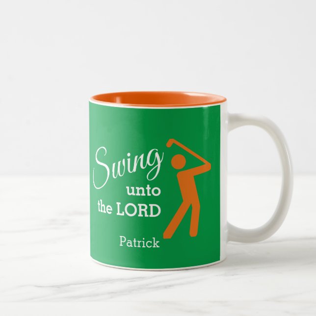 Tasse 2 Couleurs PONSE AMUSANTE À L'ÉTERNEL Golf Personnalisable (Droit)