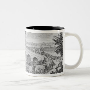 Tasse 2 Couleurs Pont d'Augustus dessus par l'intermédiaire de