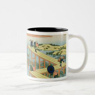 Tasse 2 Couleurs Pont de huit parts, province de Mucawa, Japon,