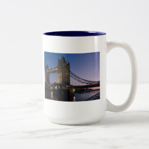 Tasse 2 Couleurs Pont de la Tour Londres Angleterre Eau Nuit Ville