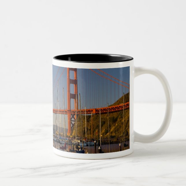 Tasse 2 Couleurs Pont Golden Gate et San Francisco 2 (Droit)