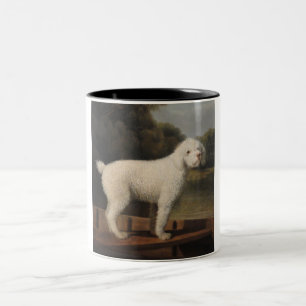 Tasse 2 Couleurs Poodle blanc dans un Punt (par George Stubbs)