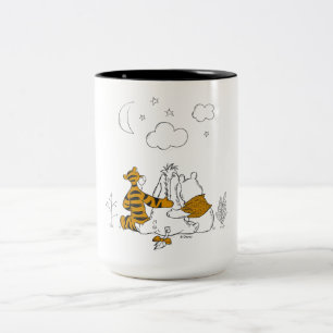 Tasse 2 Couleurs Pooh, Eeyore et Tigger  Regarder le ciel