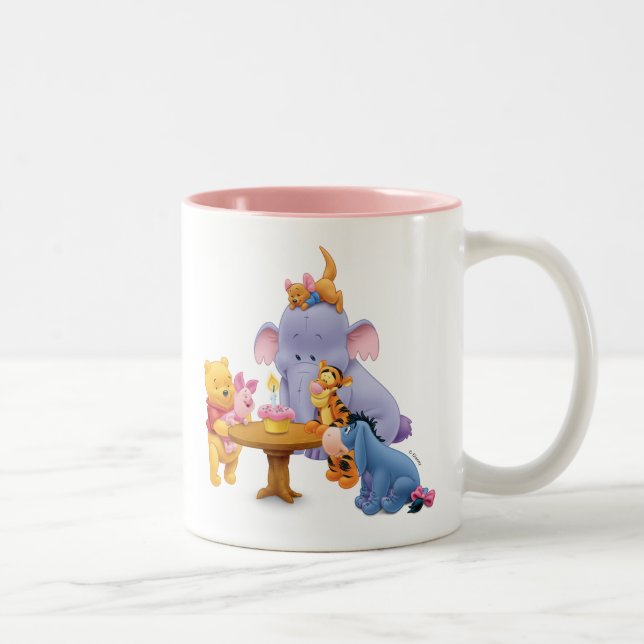 Tasse 2 Couleurs Pooh et amis Anniversaire (Droit)