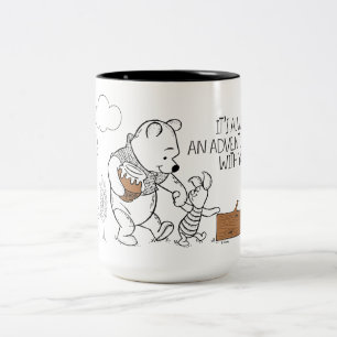 Tasse 2 Couleurs Pooh et Piglet  C'est toujours une aventure avec v