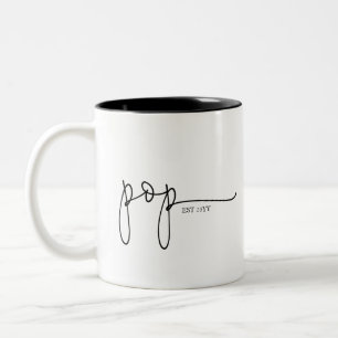 Tasse 2 Couleurs Pop établi   Cadeau grand-père