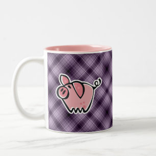 Tasse 2 Couleurs Porc pourpre