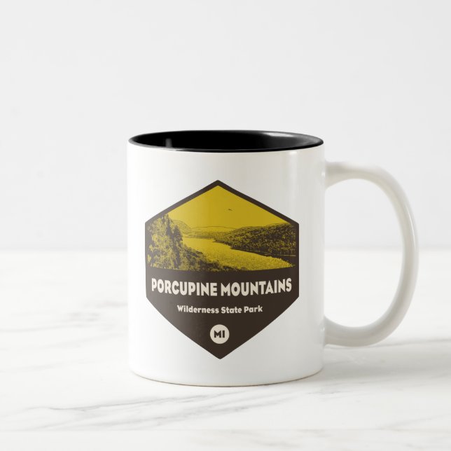 Tasse 2 Couleurs Porcupine Mountains Wilderness State Park Michigan (Droit)