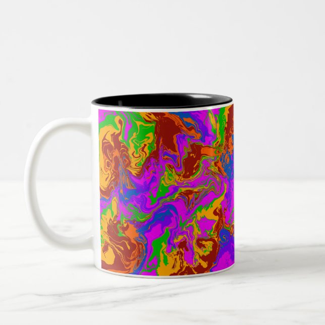 Tasse 2 Couleurs Porridge de cerveau en Abstrait (Gauche)