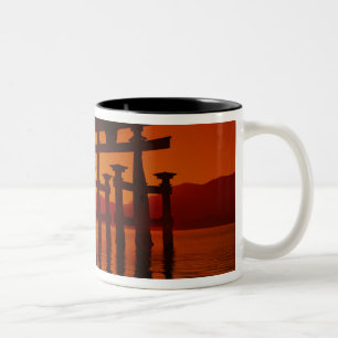 Tasse 2 Couleurs Porte O-Torii, sanctuaire Itsukushima, Miyajima,