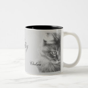 Tasse 2 Couleurs Portrait "Angel Kitty"