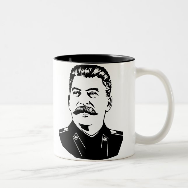 Tasse 2 Couleurs Portrait de Joseph Staline (Droit)