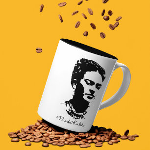 Tasse 2 Couleurs Portrait d'ombre de Frida