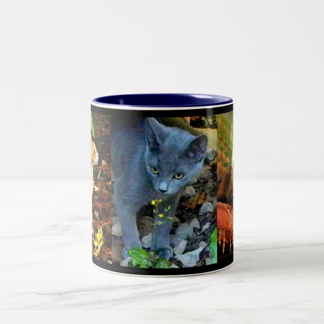 TASSE 2 COULEURS PORTRAITS DE CAT (Centre)