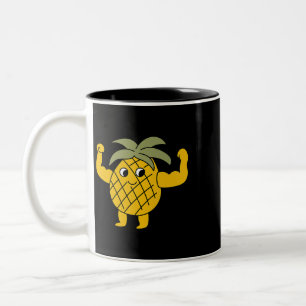 Tasse 2 Couleurs Poser l'ananas Bodybuilding Gym Powerlifter