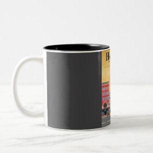 Tasse 2 Couleurs Poster de voyage de Houston dans une retraite vint
